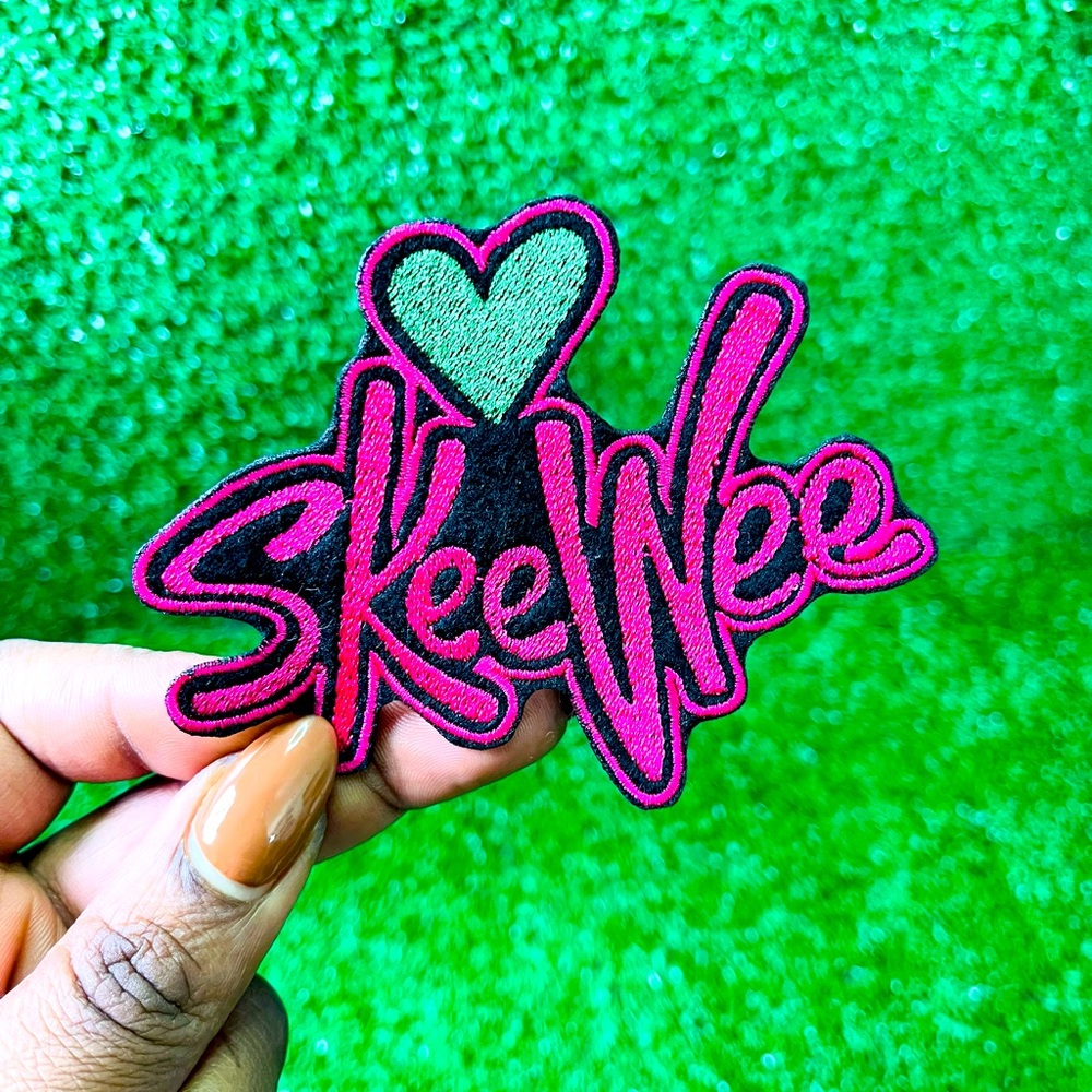 💚💗✨ Custom AKA “SkeeWee” Embroidered Iron-On Patch ✨💗💚